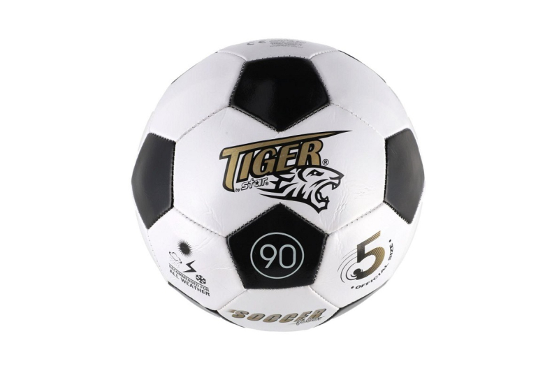 Míč fotbal šitý, kůže, 23cm, vel.5