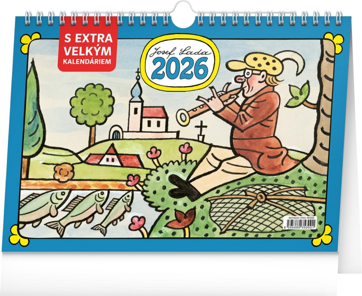 Kalendář stolní, Josef Lada, extra velké kalendárium, Presco Group