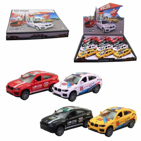 Auto závodní, kovové, na setrvačník