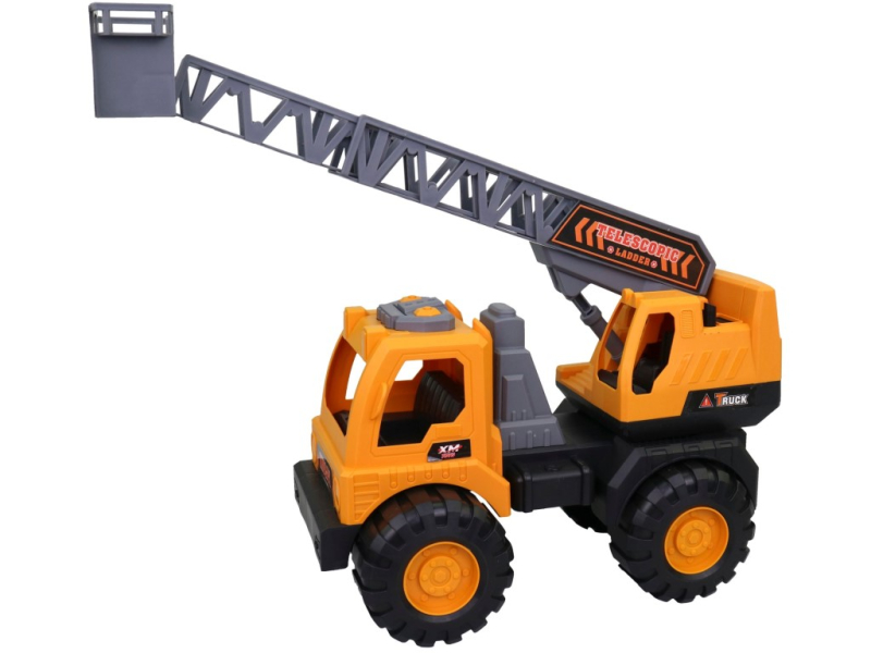 Auto stavební, žebřík s plošinou