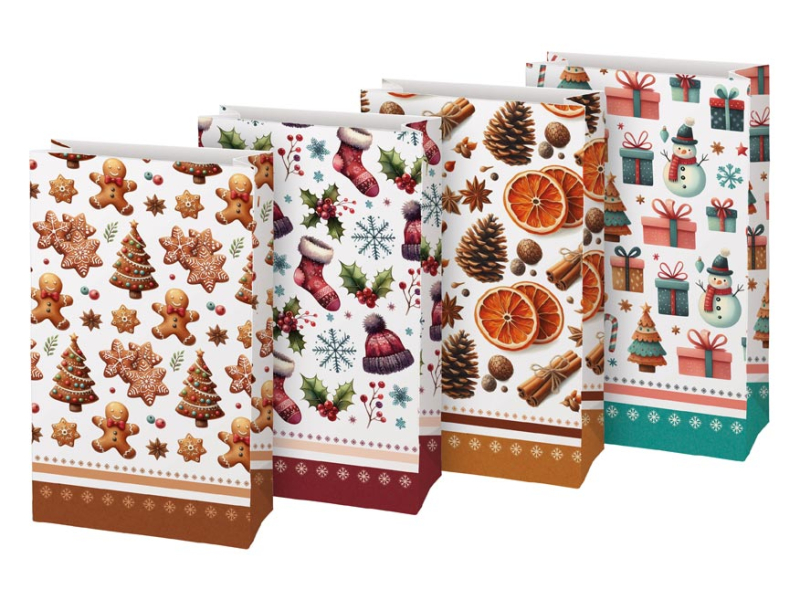 Sáček dárkový papírový Vánoce 3