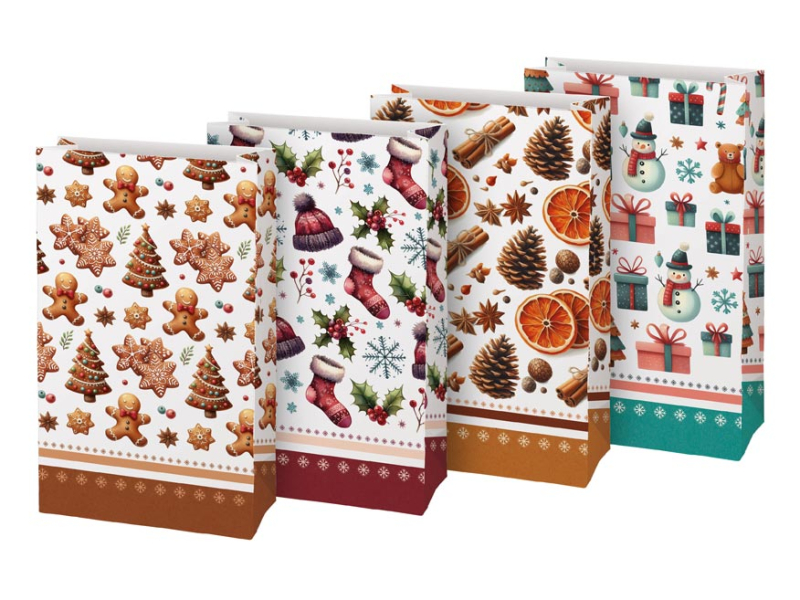 Sáček vánoční papírový Vánoce 3