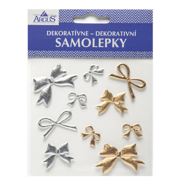 Samolepky vánoční mašle