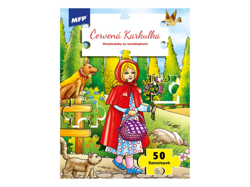 Omalovánky se samolepkami A4, 8 listů