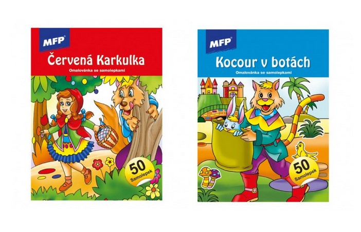 Omalovánky se smaolepkami A4, 24 listů