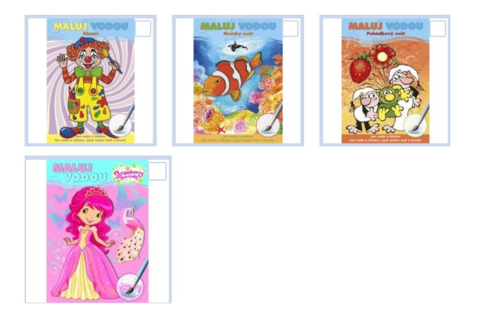 Omalovánky A5 Maluj vodou