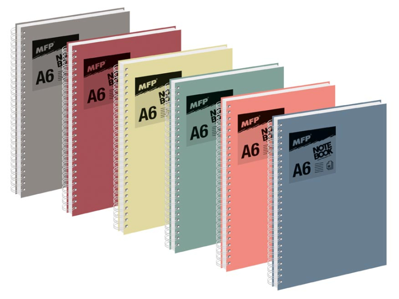 Blok A6 se spirálou PVC deskami