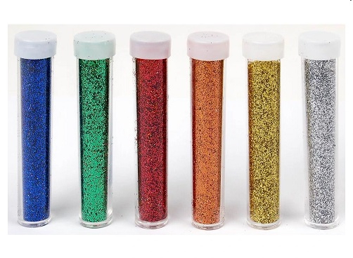Glitr, 6 kusů, mix barev