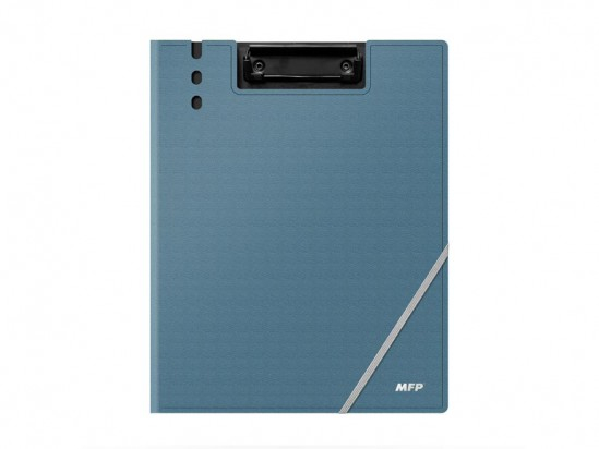 Desky A4 klip s gumičkouv,modrá barva vor kůže