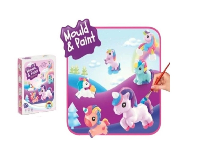 Odlévání figurek ze sádry, unicorn
