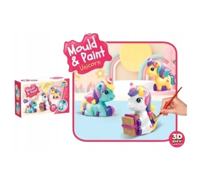 Odlévání figurek ze sádry, unicorn