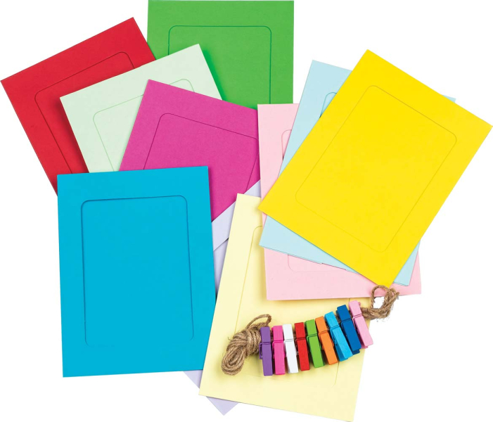 Fotorámeček papírová girlanda barevná