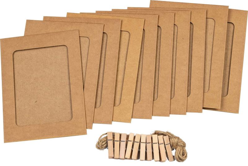 Fotorámeček papírová girlanda natur