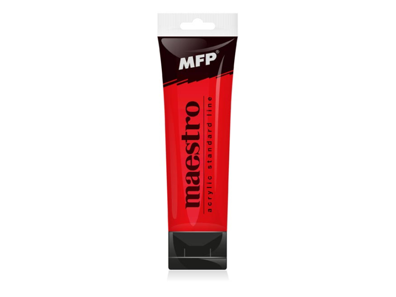 Akrylová barva 75 ml Maestro Bright red