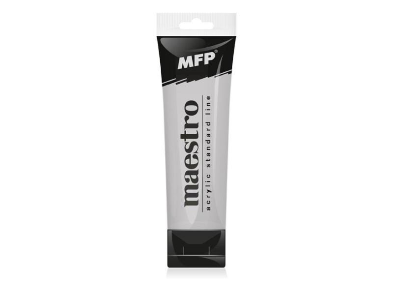 Akrylová barva 75 ml Maestro Metallic silver