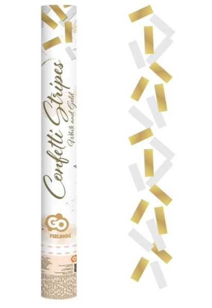 Konfety vystřelovací 40 cm proužky