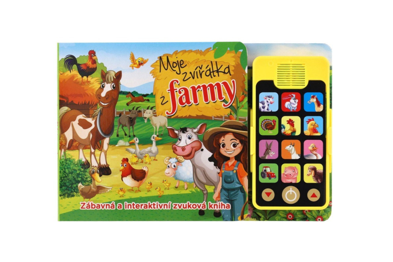 Knížka zvuková, s mobilem, Moje zvířátka z farmy