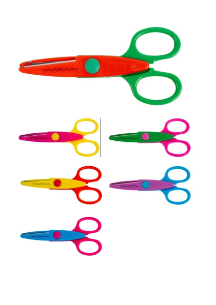 Nůžky dekorační, 6 vzorů