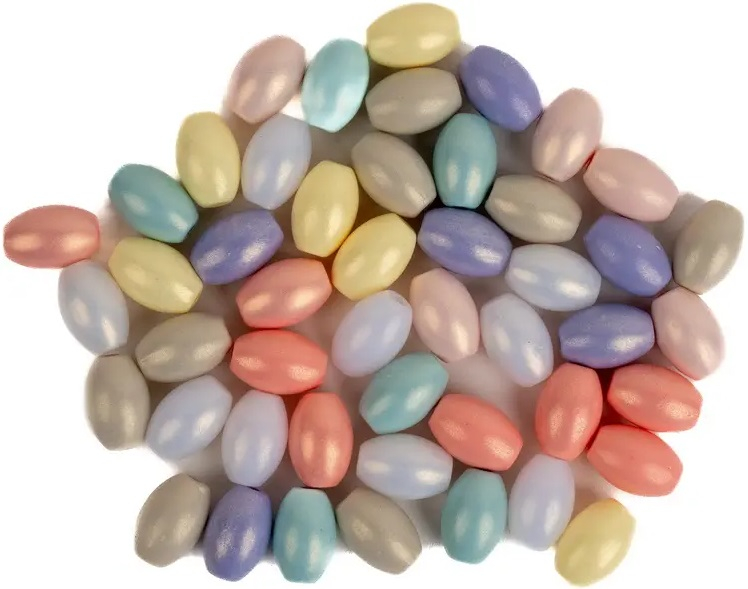 Korálky oválné, Makaron