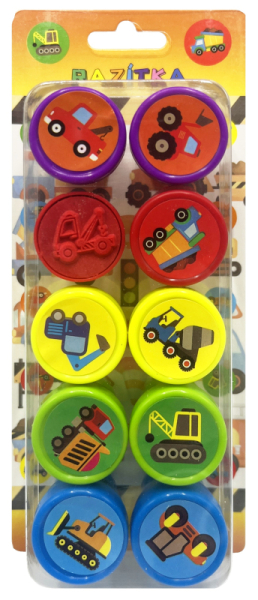 Razítko sada, dopravní prostředky, 10 kusů