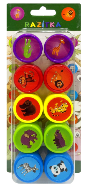 Razítko sada, ZOO, 10 kusů