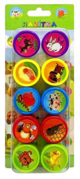 Razítko sada, domácí zvířátka, 10 kusů