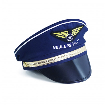 Čepice pilot, s nápisem Nejlepší pilot