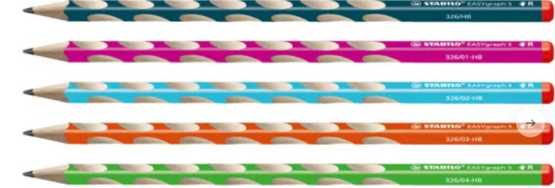 Tužka grafitová Stabilo HB pro praváky Metalic povrch