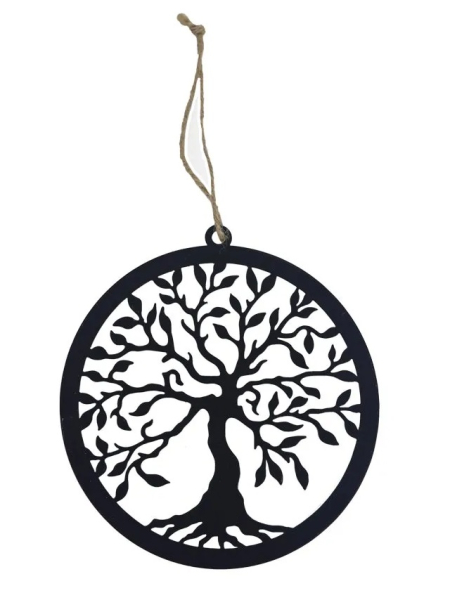 Strom života, černý, kovový