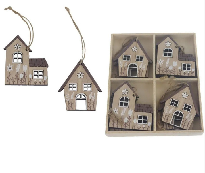 Domeček 8 kusů, k zavěšení