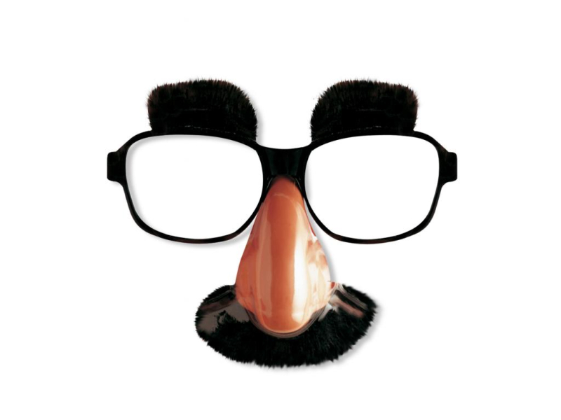 Brýle s nosem a vousy