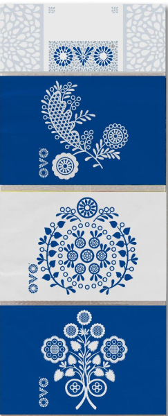 Fólie na vejce, OVO, modrotisk