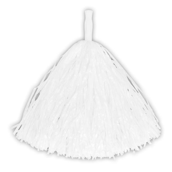 Pompom třásně bílý