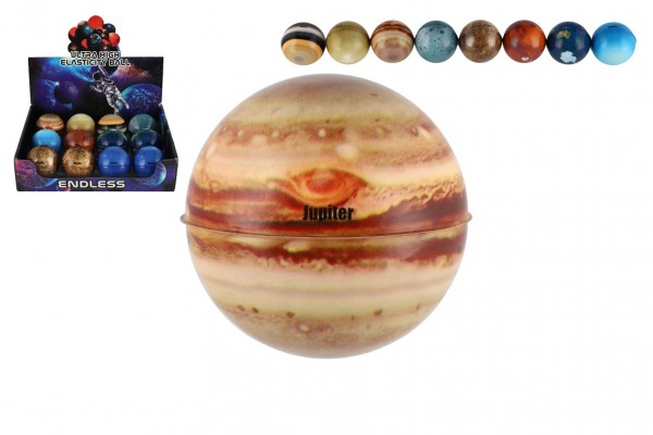Míček, extrémně skákací, pěnový, planety