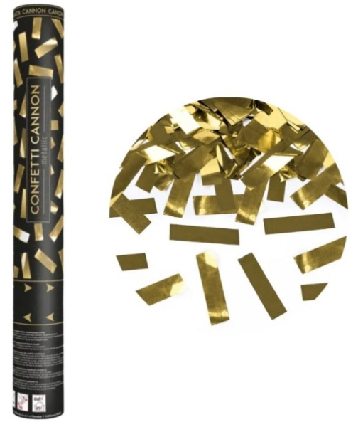 Konfety vystřelvoací zlaté 40 cm