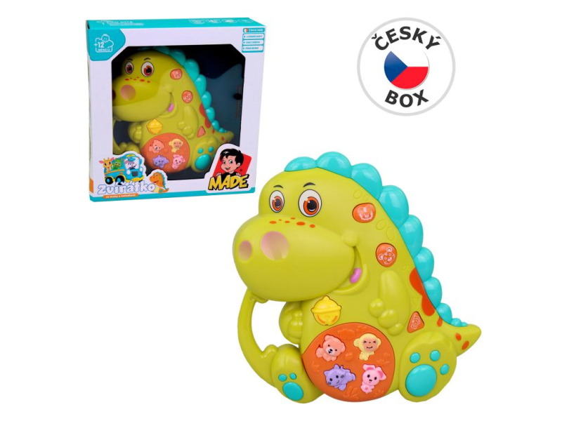 Piánko dinosaurus, se světlem, hudbou a zvukem