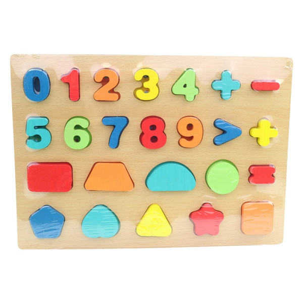 Vkládačka, matematika, dřevo