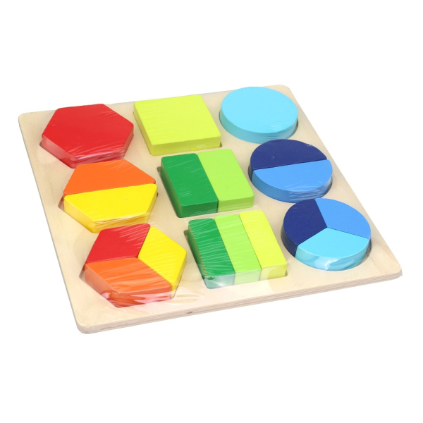 Vkládačka, naučné tvary, dřevo