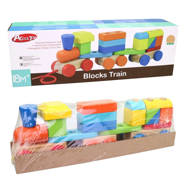 Vláček dřevěný, tahací