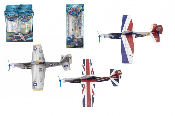 Letadlo házecí, polystyren, 24cm