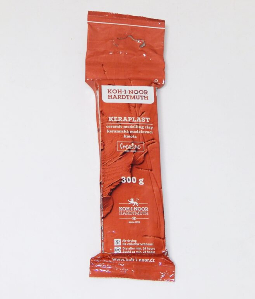 Modelovací hmota, samotvrdnoucí, 300 g, hnědá