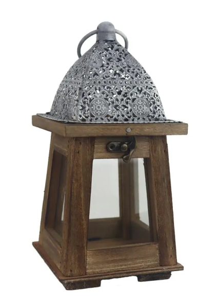 Lucerna dřevěná, 23cm