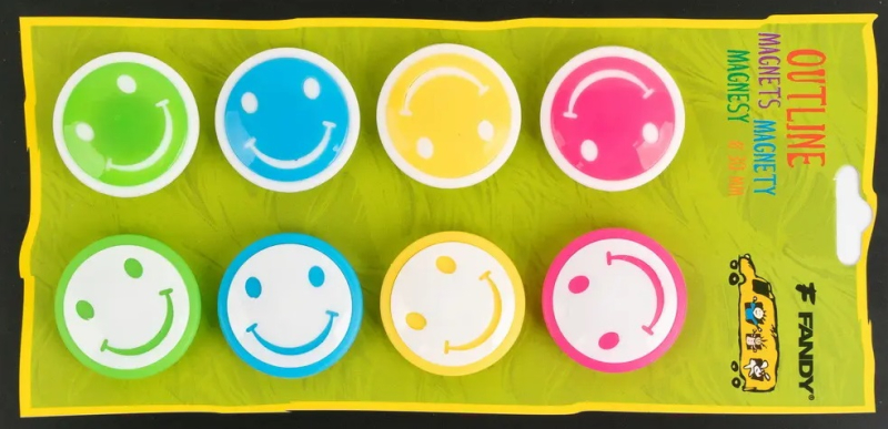 Magnety, emotikon, 8 kusů