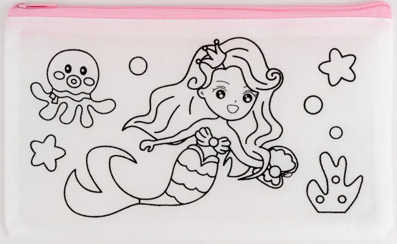 Etue, penál, textilní, k vybarvení