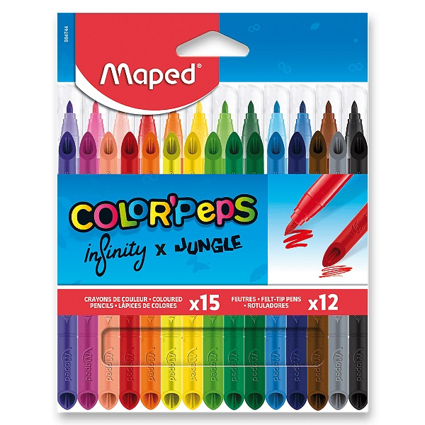 PASTELKY MAPED INFINITY -15KS+12KS FIXU JUNGLE