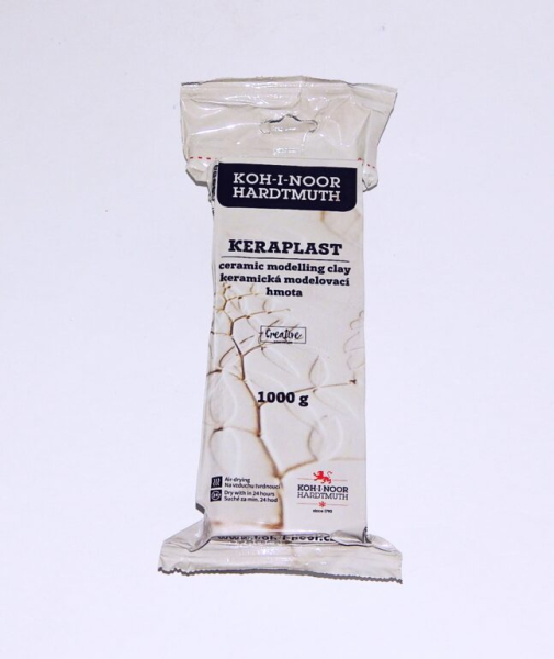 Modelovací hmota, samotvrdnoucí, 1 kg, bílá
