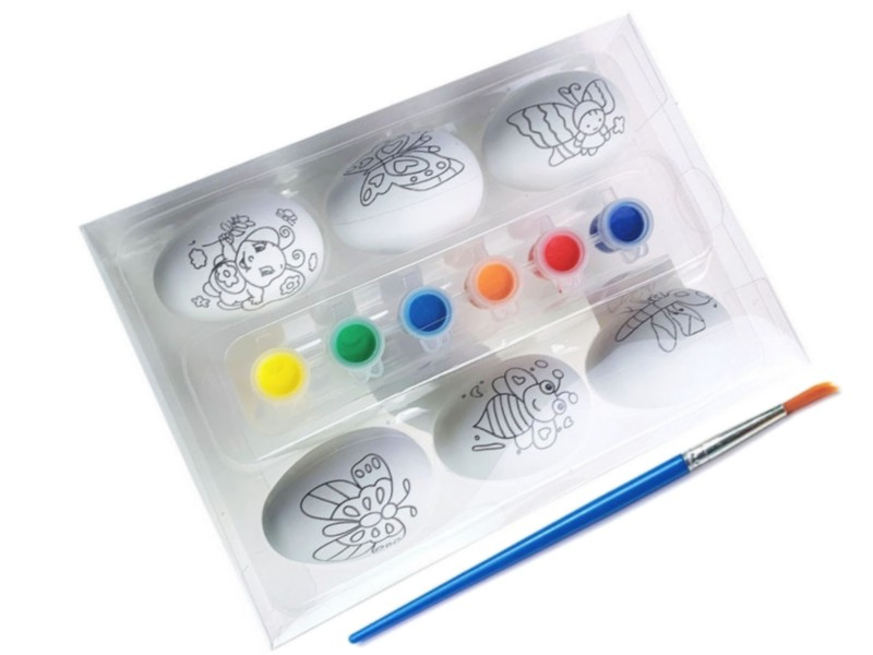 Vejce velikonoční, s barvami