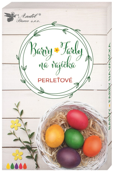 Barvy na vejce, gelové, perleťové