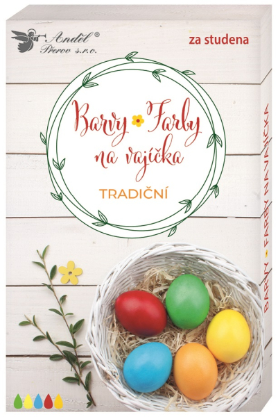 Barvy na vejce, gelové, tradiční, za studena