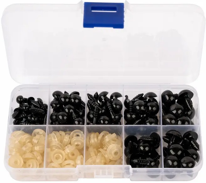 Oči bezpečnostní, s pojistkou, 100 kusů